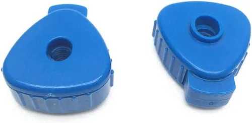 Vista 2 de Liyafy - Juego de 5 tuercas de platillo de plástico para batería de percusión, color azul