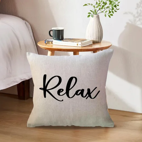 Vista 2 de ULOVE LOVE YOURSELF Funda de Almohada Decorativa para Regalo de Fiesta de Inauguración, Funda de Cojín de Estilo Granja en Beige para Sofá, Playa