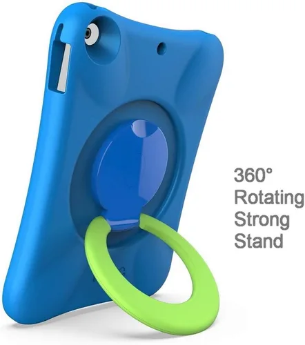 Vista 3 de Pepkoo Funda para niños para iPad, cubierta a prueba de golpes para iPad de 9.7” de 6ª/5ª generación (2018/2017) / iPad Air 2 / iPad Air, protectora
