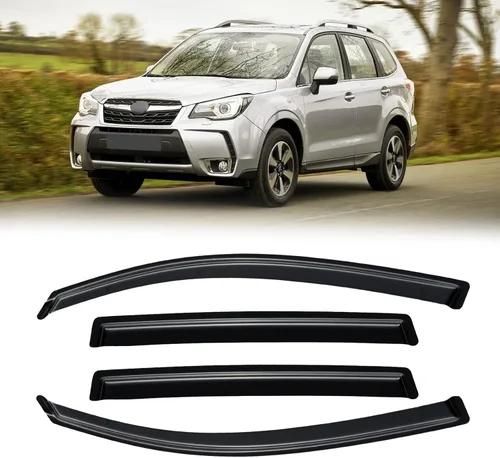 Vista 140 de Protectores de lluvia en canal para Jeep Grand Cherokee L 2021-2026, protectores de visera de ventana, deflector de ventilación, sombra viento humo