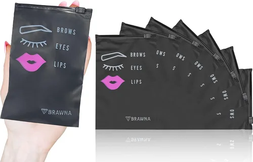 Vista 4 de BRAWNA Microblading Bolsas de cuidado posterior y tarjetas de agradecimiento Bolsas de cuidado posterior PMU - Juego de suministros de microblading