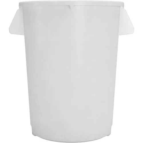 Vista 2 de SPARTA Bronco Contenedor de basura redondo para desechos, 20 galones, color blanco, paquete de 6