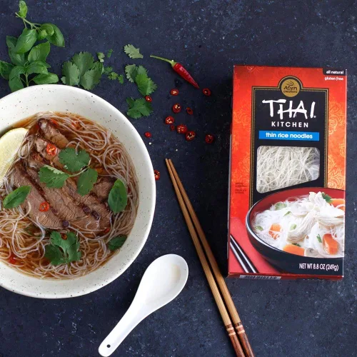 Vista 8 de Thai Kitchen Fideos de arroz finos sin gluten, 8.8 onzas