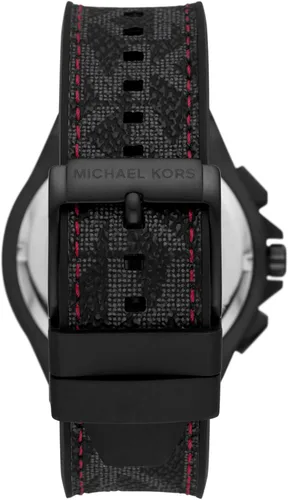 Vista 3 de Michael Kors Lennox - Reloj cronógrafo, Negro & rojo