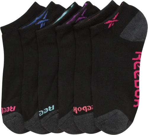 Vista 4 de Reebok Women's Athletic Socks - Performance Cushioned Low Cut Socks (6 Pack)