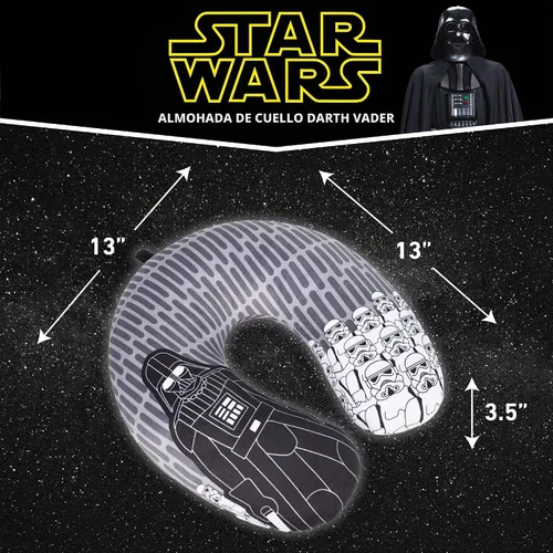 Vista 5 de FUL Star Wars Darth Vader and Storm Trooper - Almohada de viaje para cuello