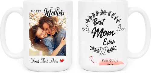 Vista 14 de SANTANNA Taza personalizada para hombres, iniciales personalizadas con nombre de café de cerámica (sus estilos favoritos)