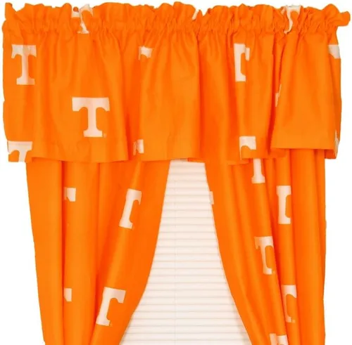 Vista 8 de College Covers Everything Comfy Alabama Crimson Tide - Juego de paneles de cortina, 2 paneles, 2 alzapaños a juego, 42 pulgadas de ancho por 63