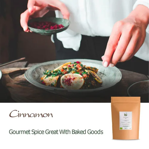 Vista 6 de Corteza de palitos de canela de Ceilán orgánica, perfecta para platos dulces y salados, verum puro en barra de Cinnamomum de Sri Lanka - También