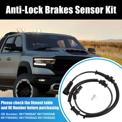 Vista 2 de X AUTOHAUX Kit de sensores de frenos antibloqueo de rueda para Ram 1500