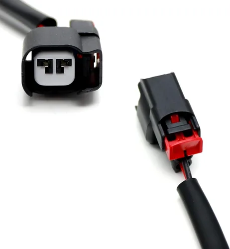 Vista 3 de iJDMTOY Sellos de conector macho y hembra a prueba de salpicaduras de 2 vías con coletas de 5 pulgadas, compatibles con Dodge Ford Automotive Use