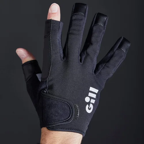Vista 4 de Gill Guantes de vela de campeonato – Dedos largos con dedo y pulgar expuestos – Tela Dura-Grip 50+ protección solar UV y repelente al agua