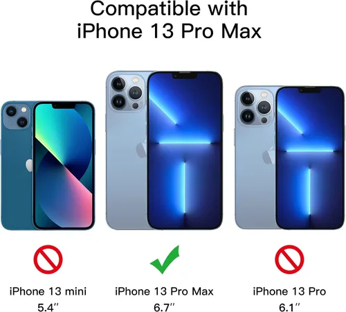 Vista 3 de JETech Protector de pantalla de privacidad de cobertura completa para iPhone 13 Pro Max de 6.7 pulgadas, película de vidrio templado antiespía