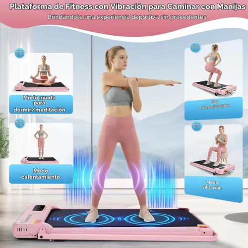 Vista 2 de Almohadilla pequeña con cinta de correr plegable inclinada para oficina