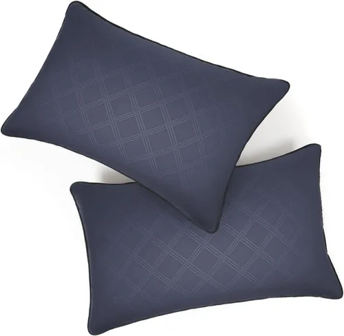 Vista 10 de Vorouhals Colección de Hotel - Juego de 2 almohadas de cama tamaño estándar frescas para dormir, para personas que duermen de espalda, boca abajo