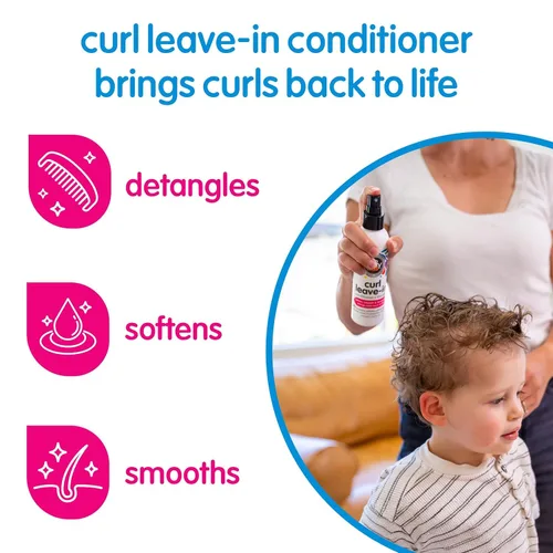 Vista 3 de So Cozy Paquete de champú y acondicionador de rizos y desenredante sin enjuague para niños