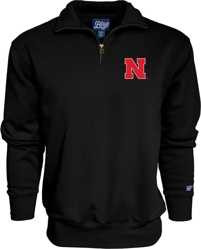 Vista 14 de Blue 84 Sudadera con cremallera de un cuarto para hombre de la NCAA