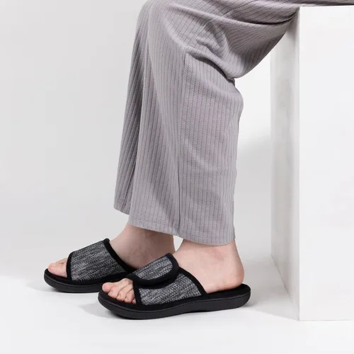 Vista 2 de RockDove Pantuflas de espuma viscoelástica ajustables para mujer