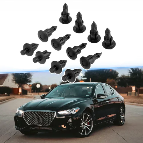 Vista 4 de 50 piezas de 0.236 in M6 Fender Clip Retenedor Parachoques Nylon Push Remache Pasadores Tornillos de repuesto para Honda Kawasaki Suzuki GSX-R
