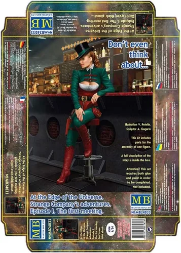 Vista 6 de Master box 1/24 amigos extraños serie 1 al final del universo, estafadora femenina Jacqueline plástico MB24033