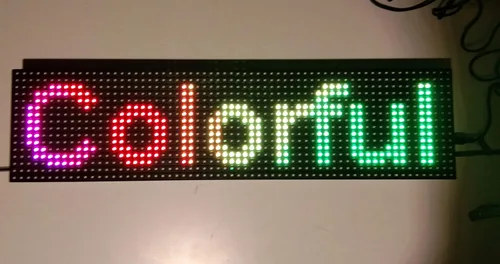 Vista 5 de Señal LED a todo color RGB Splash impermeable programable desplazamiento LED mensaje marquesina signo