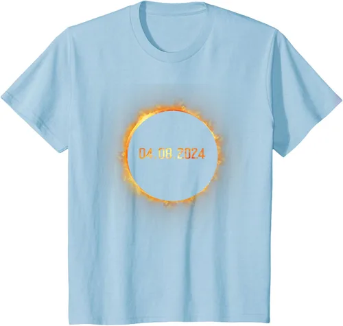 Vista 13 de Totality 04.08.24 Total Solar Eclipse 8 de abril de 2024 Eclipse Camiseta, Negro, S