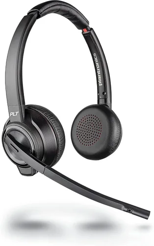 Vista 2 de Plantronics - Auriculares inalámbricos DECT Savi 8220 Office (Poly) - Doble oído (Estéreo) - Compatible para conectar a PC/Mac o a teléfono celular