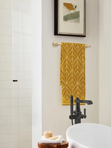 Vista 3 de Amerock BH36043CZ Toallero de bronce champán Toallero de 18 pulgadas (17.992 in) San Vicente Toallero de baño Accesorios de baño