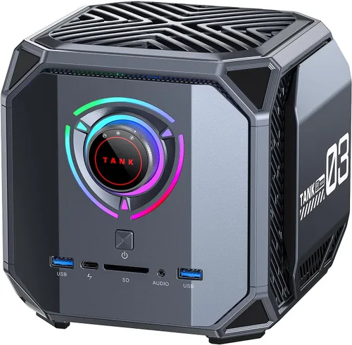 Vista 12 de ACEMAGIC M5 Mini PC con Windows 11 Pro Intel Core 14500HX Mini Computadoras 32GB RAM 1TB SSD, 55W HX-Class Processor 4.9GHz Mini PCTriple 4K