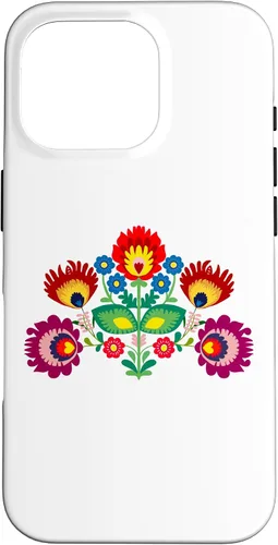 Vista 20 de iPhone 16 Polish Traditional Folk Pattern, Eastern Folklore Case