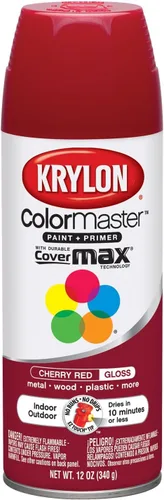 Vista 5 de Krylon K05160202 ColorMaster Pintura + imprimación, plana, negro, 12 onzas