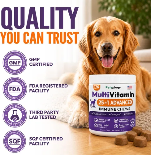 Vista 7 de Multivitamínico masticable para perros, 170 golosinas, vitaminas