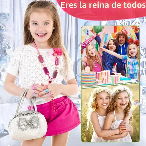Vista 9 de PASEMM 24 anillos de joyería para niña, ajustables, sin duplicación, anillos de juego para niños en caja, anillos de juego de simulación y disfraces