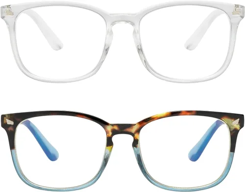 Vista 8 de Yogo Vision Blue Light Blocking Computer Glasses Anti Glare Reduce Eyestrain Eyeglasses for Men and Women
