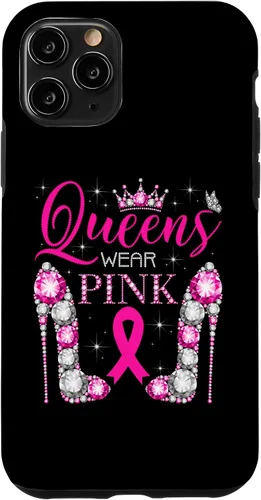 Vista 29 de iPhone 16 Queens Wear Rosa Concientización del Cáncer de Mama Estuche de Cinta Rosa