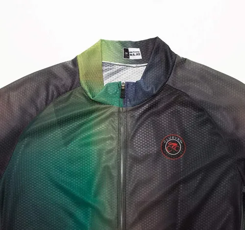 Vista 4 de Weimostar Hombre Ciclismo Jersey Manga Corta Bicicleta Ropa Multicolor Diamante