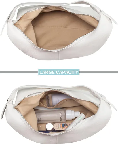 Vista 3 de NIUEIMEE ZHOU Bolsos Hobo para mujer, estilo retro, de cuero vegano, bolso de mano