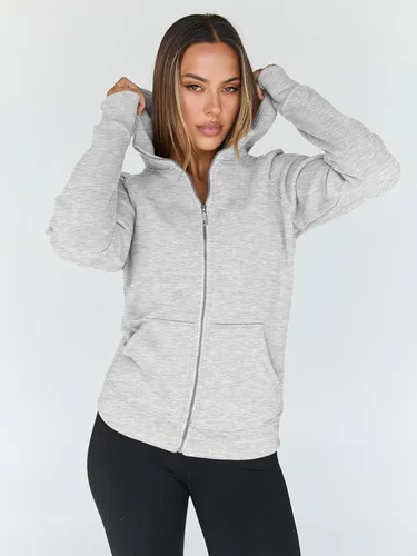 Vista 50 de Trendy Queen Sudaderas con capucha y cremallera para mujer, chaquetas de vellón, talla extragrande, moda de otoño e invierno