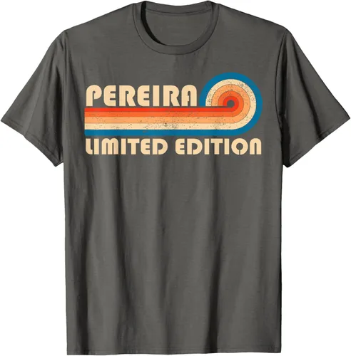 Vista 63 de PEREIRA - Camiseta vintage con apellido retro de los años 80 y 90, Negro