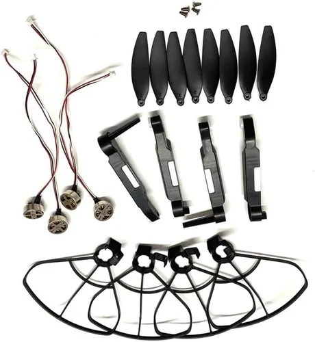 Vista 2 de E88MAX sin escobillas Rc Drone Parts Brazo de motor sin escobillas E88 MAX RC Quadcopter Guard Hélice Accesorio (16 cuchillas 4guard)
