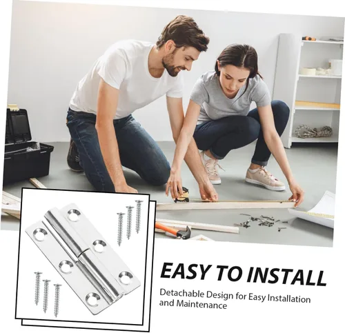 Vista 5 de Bisagras de acero inoxidable resistentes de 4 piezas para puertas y ventanas para uso interior y exterior