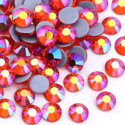 Vista 50 de Jollin Hot Fix - Diamantes de imitación de cristal con parte trasera plana, gemas de diamantes de imitación de 0.079 pulgadas
