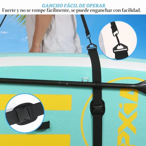 Vista 6 de Paddle Board Carry Strap, SUP Kayak Shoulder Straps Paddle Board Accessories for Women and Men