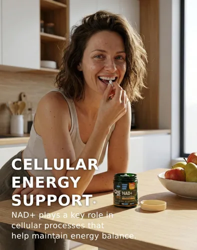 Vista 2 de NAD + Suplemento Liposomal Nicotinamida Ribosida Resveratrol Quercetina Antienvejecimiento Antioxidante NAD Plus Suplementos Booster para Mujeres