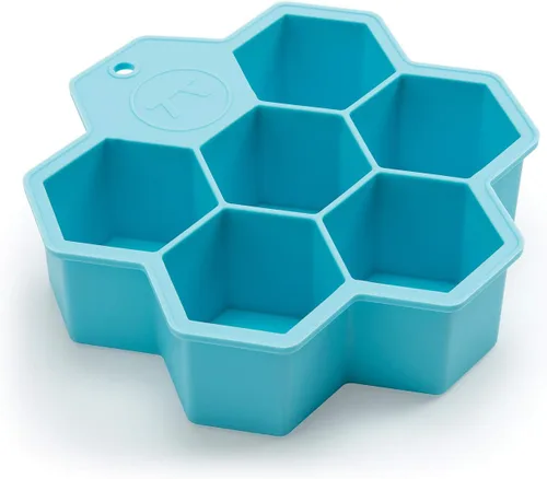 Vista 7 de Outset Hex - Molde de cubitos de hielo de silicona, pequeño