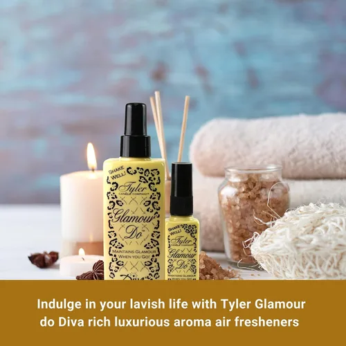 Vista 6 de Tyler Diva Glamour Do - Ambientador en aerosol – Eliminador de olores para olores de caca y baño – Eliminador de olores para olores fuertes