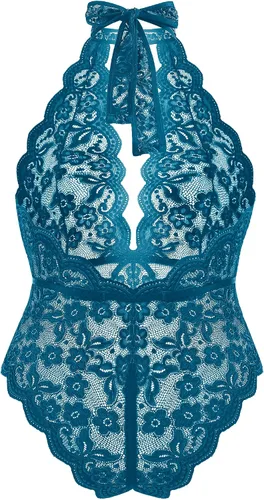 Vista 2 de Avidlove Plus Size Lingerie for Women Lace Bodysuit Halter Teddy Babydoll Nightgown 16-24 Plus