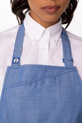 Vista 7 de Chef Works Unisex Medford Short Bib Apron