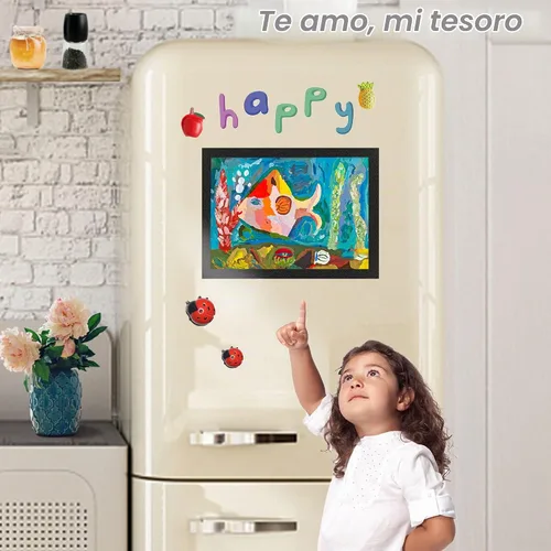 Vista 2 de Soporte magnético de 8.5 x 11 pulgadas, marco de exhibición de póster
