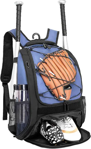 Vista 11 de DAFISKY, Mochila para Bolsón de Béisbol y Sóftbol - Mochila para Equipo de Bate de Béisbol, Sóftbol y Bola T para Jóvenes y Adultos con Soportes